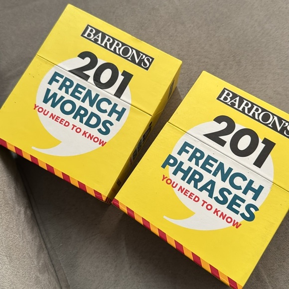 French Words & Phrases You Need to Know Flashcard Set NWOT - Picture 2 of 4